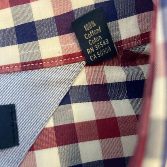 MENS TOMMY HILFIGER Plaid Button Up Collared Shirt - Picture 6 of 7